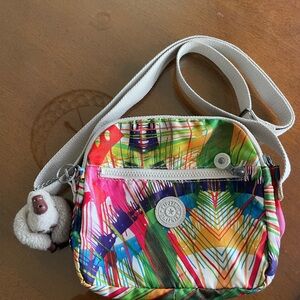Kipling Colorful Abstract Crossbody Bag